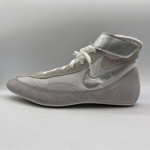 Nike Speedsweep 7 Wrestling Shoes 366683-100 White/Silver Men’s 9.5 Lightweight